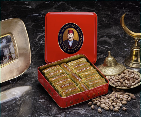 Walnut Yellow Twist Baklava  (S Box)