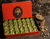 Pistachio Padishah Baklava - XL size Metal Box  Appr. 2100 Gr