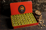 Pistachio Saray Rolls Baklava - XL size Metal Box  Appr. 2250 Gr