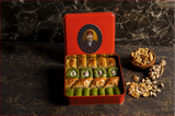 Pistachio - Walnut Baklava Assortment Small Metal Box