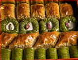 Pistachio - Walnut Baklava Assortment Small Metal Box