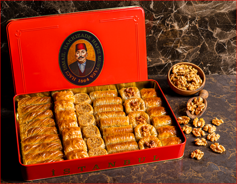 Walnut Baklava Assortment (XL Metal Box)  Appr. 2250 Gr.